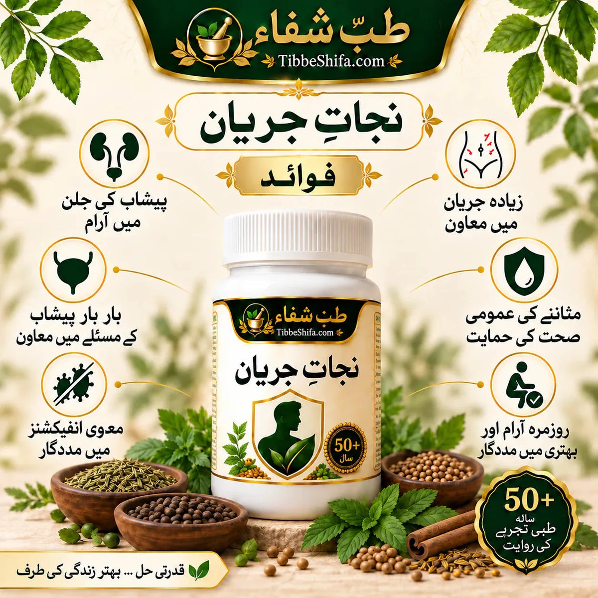 Nijat-e-Jaryaan 100g - نجات جریان مقوی اعصاب سفوف